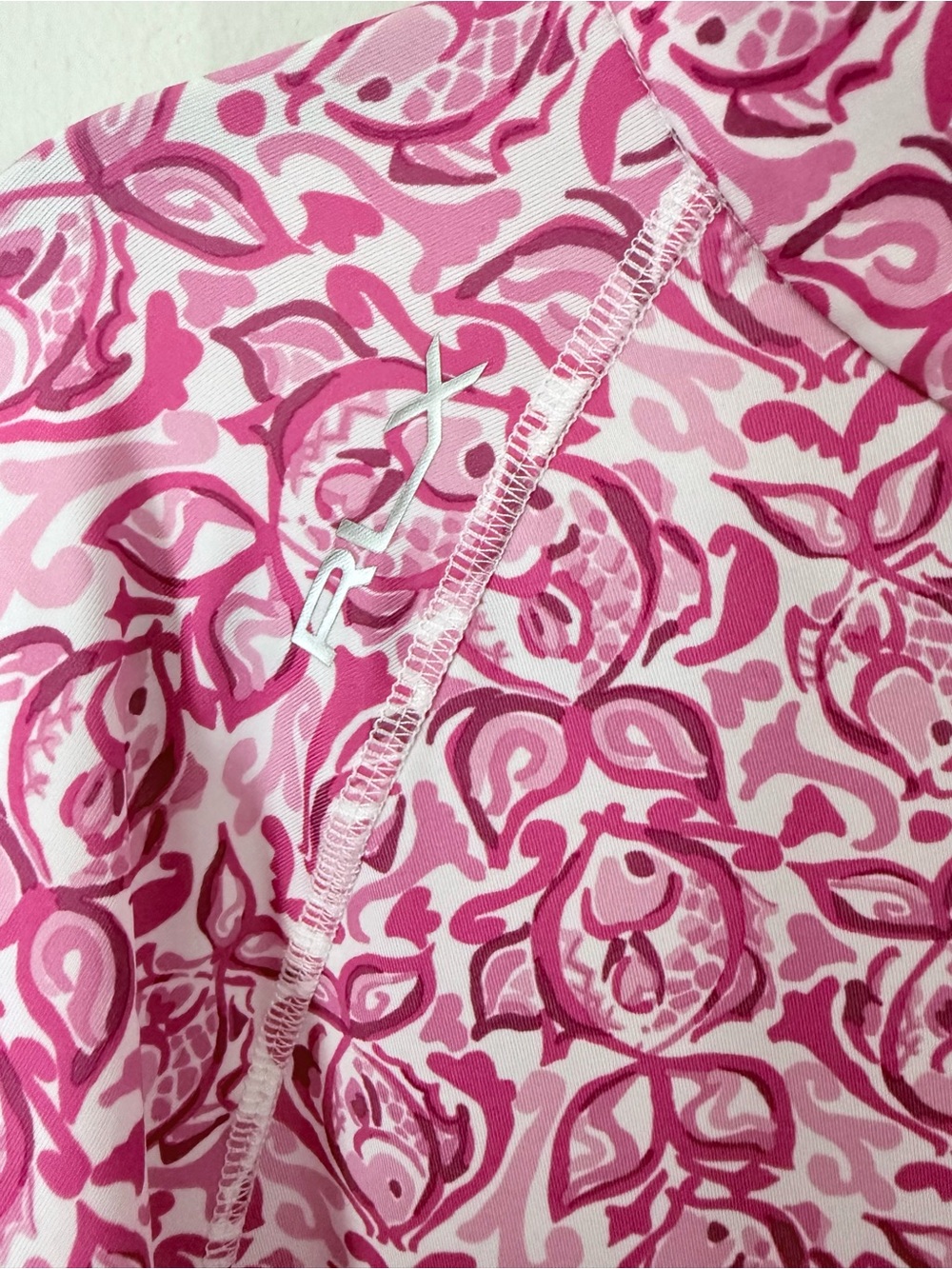 Ralph Lauren RLX Pink Floral Quarter-Zip Pullover - Picture 3 of 8